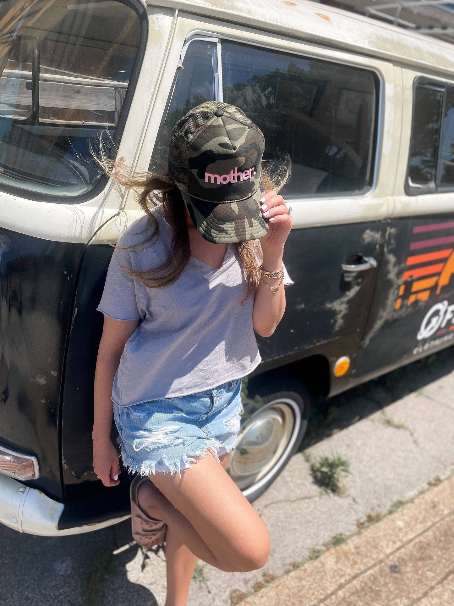 Mother Embroidered Trucker Hat