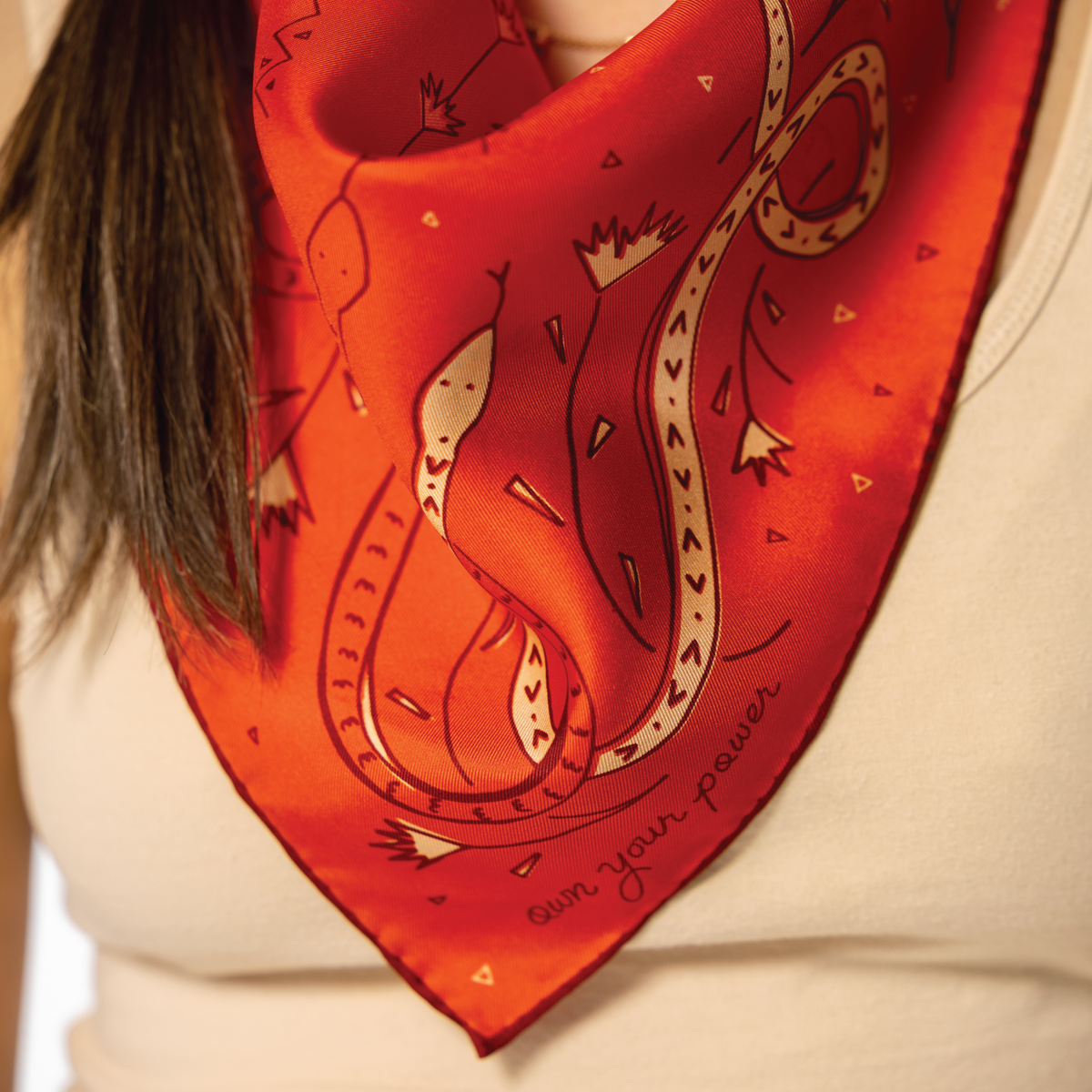 SILK SCARF  “Own Your Power”