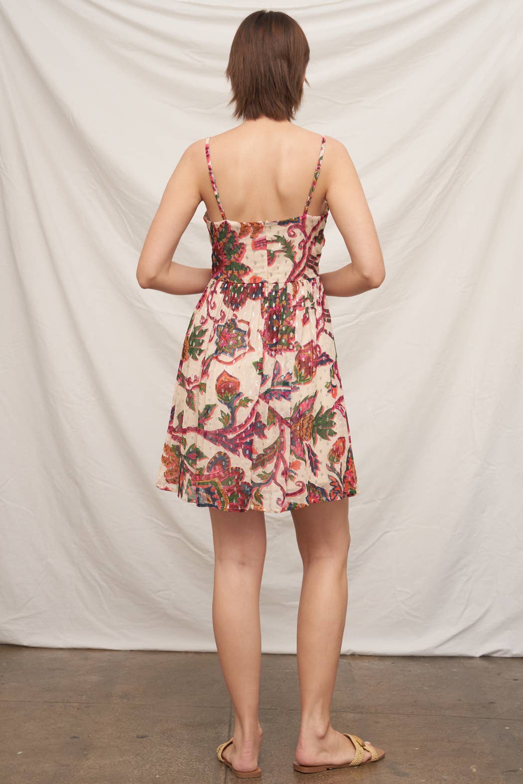 MINI DRESS WITH LUREX DOTS