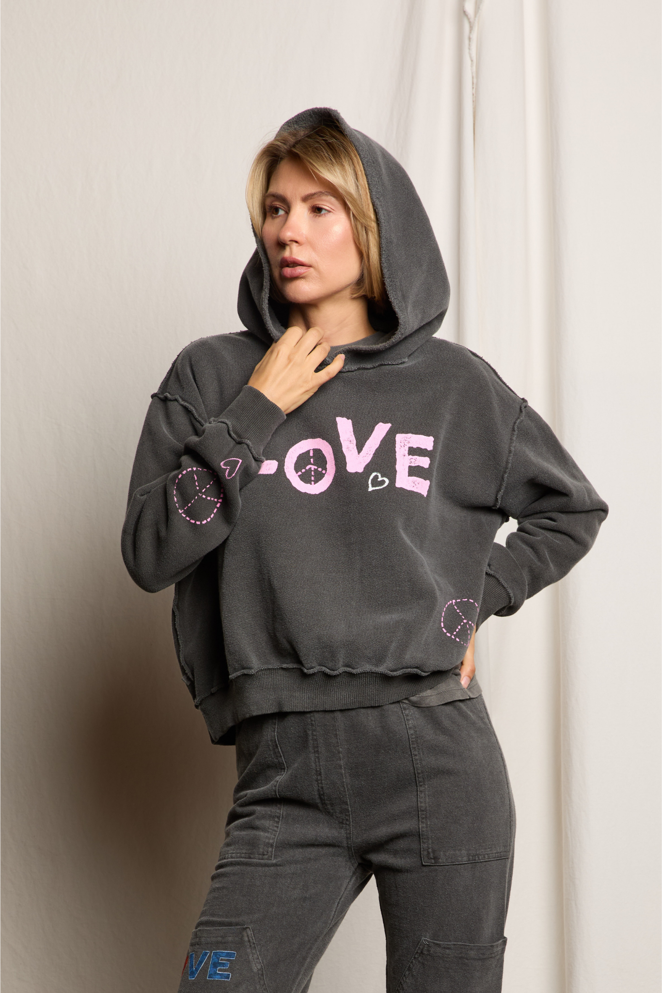 Pink Vandal Love Hoodie