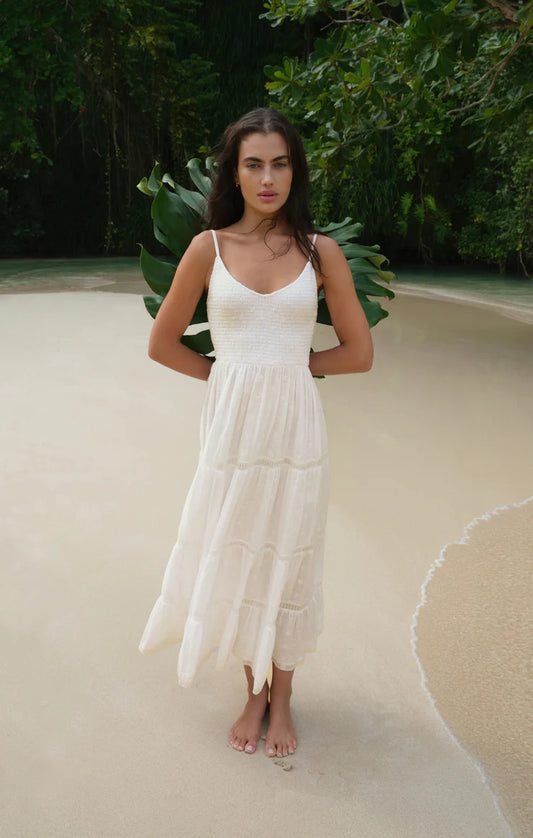 BEHATI EYELET MIDI DRESS