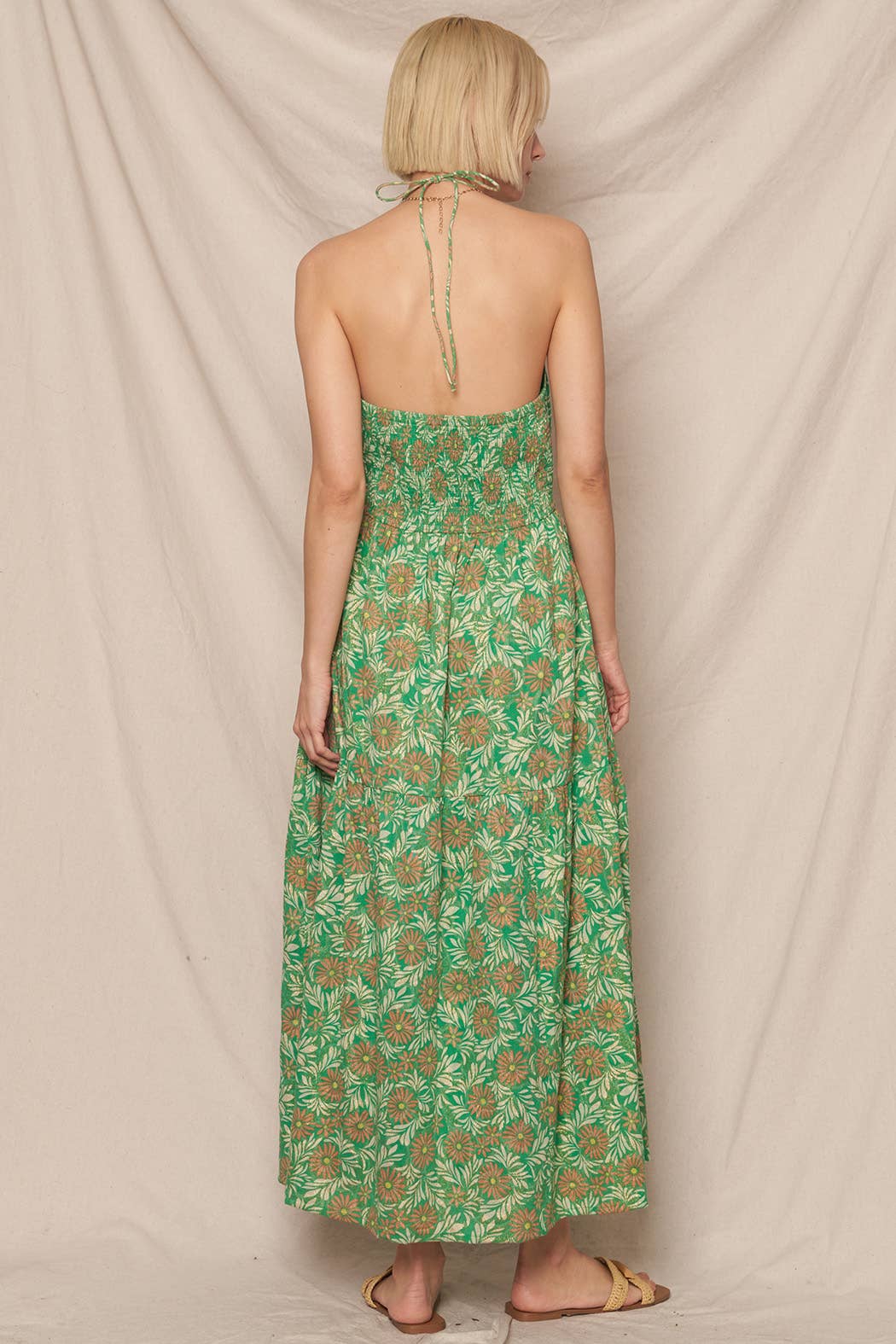 STRAPPY MIDI DRESS