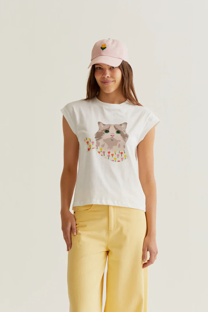 KITTEN PRINT TEE