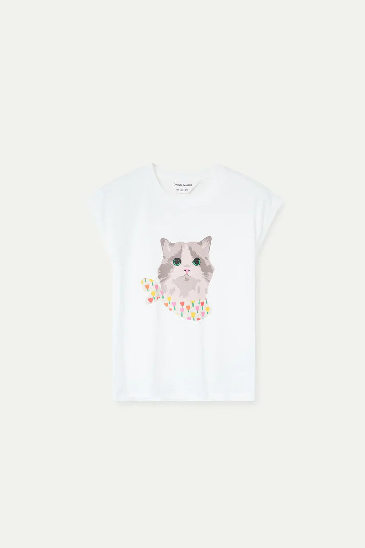 KITTEN PRINT TEE