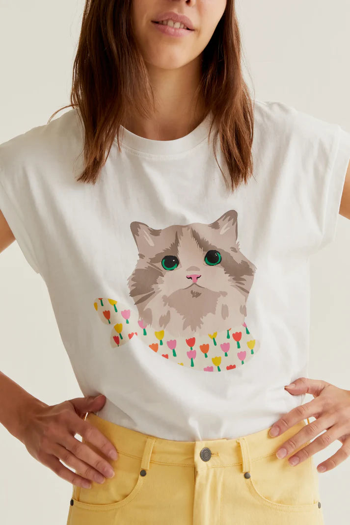 KITTEN PRINT TEE