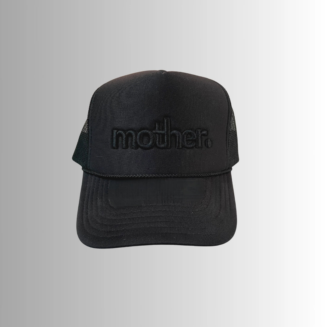 "Mother." EMBROIDERED TRUCKER HAT