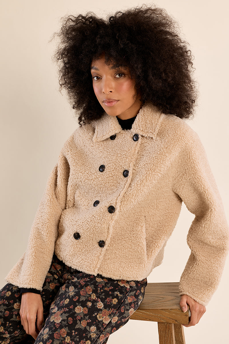 SHORT SHEEPSKIN JACKET