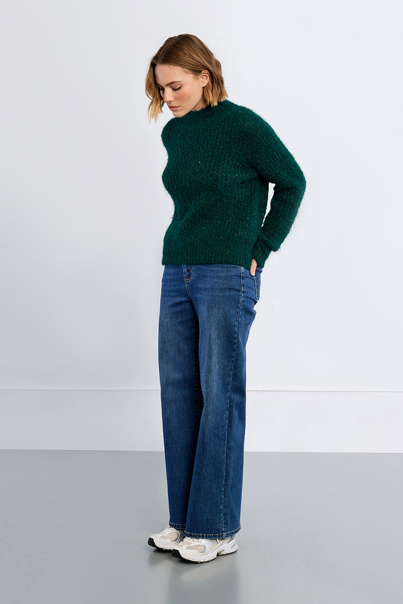 TURTLENECK SEQUINED SWEATER