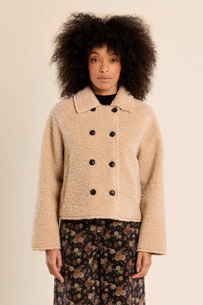 SHORT SHEEPSKIN JACKET