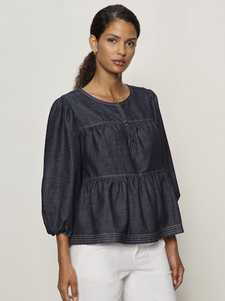 BY YOUR SIDE DENIM TOP