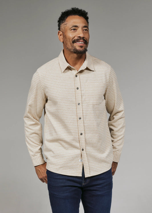 GENERATION™ HOUNDSTOOTH KNIT SHIRT