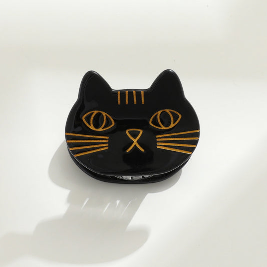 SMALL CAT FACE CLAW CLIP