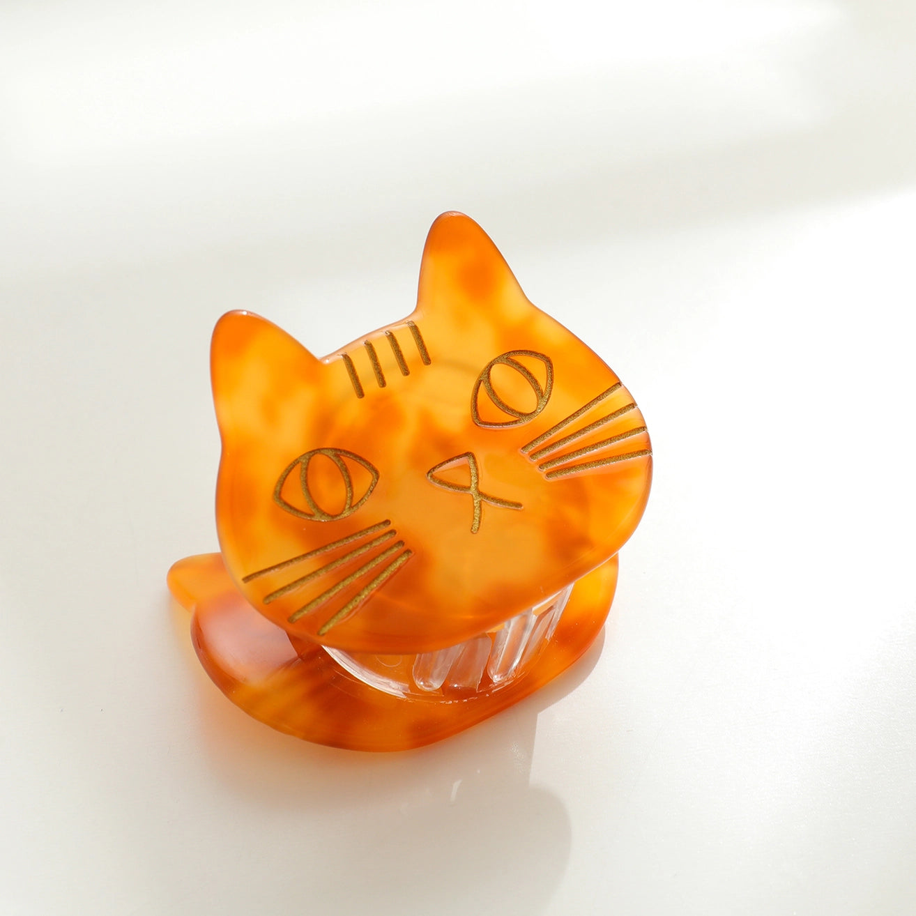 SMALL CAT FACE CLAW CLIP