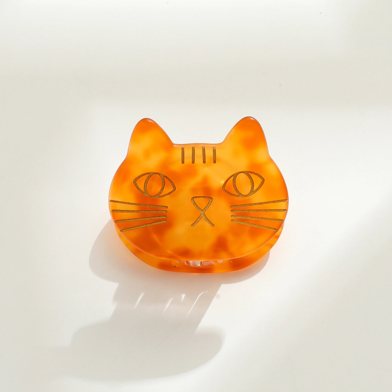 SMALL CAT FACE CLAW CLIP