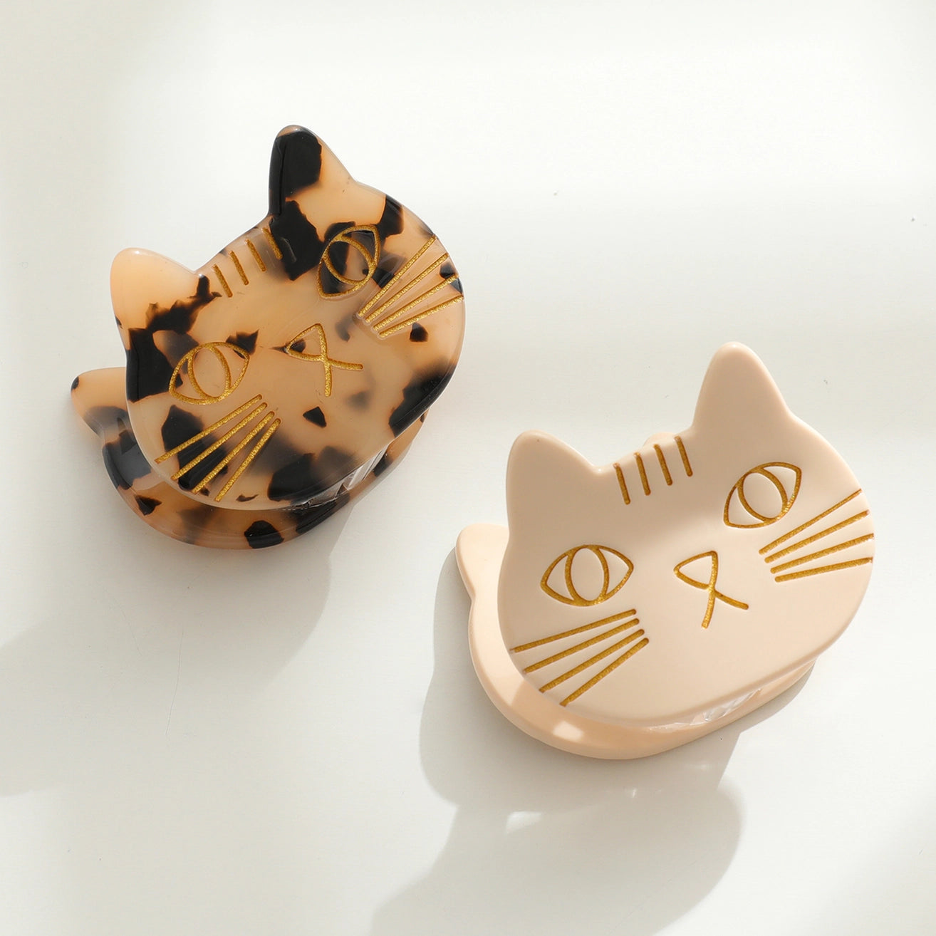 SMALL CAT FACE CLAW CLIP