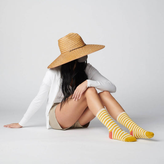 EUREKA STRIPED CREW SOCKS