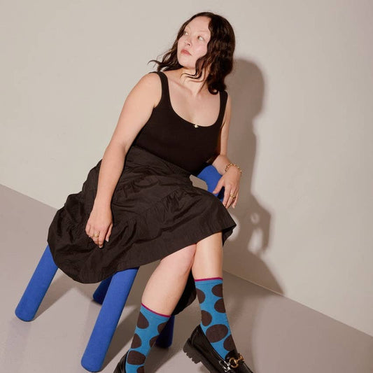 BIG DOT BLUE SOCK