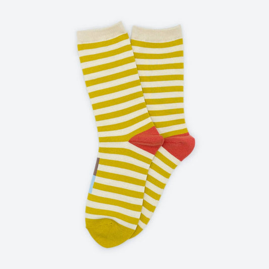 EUREKA STRIPED CREW SOCKS