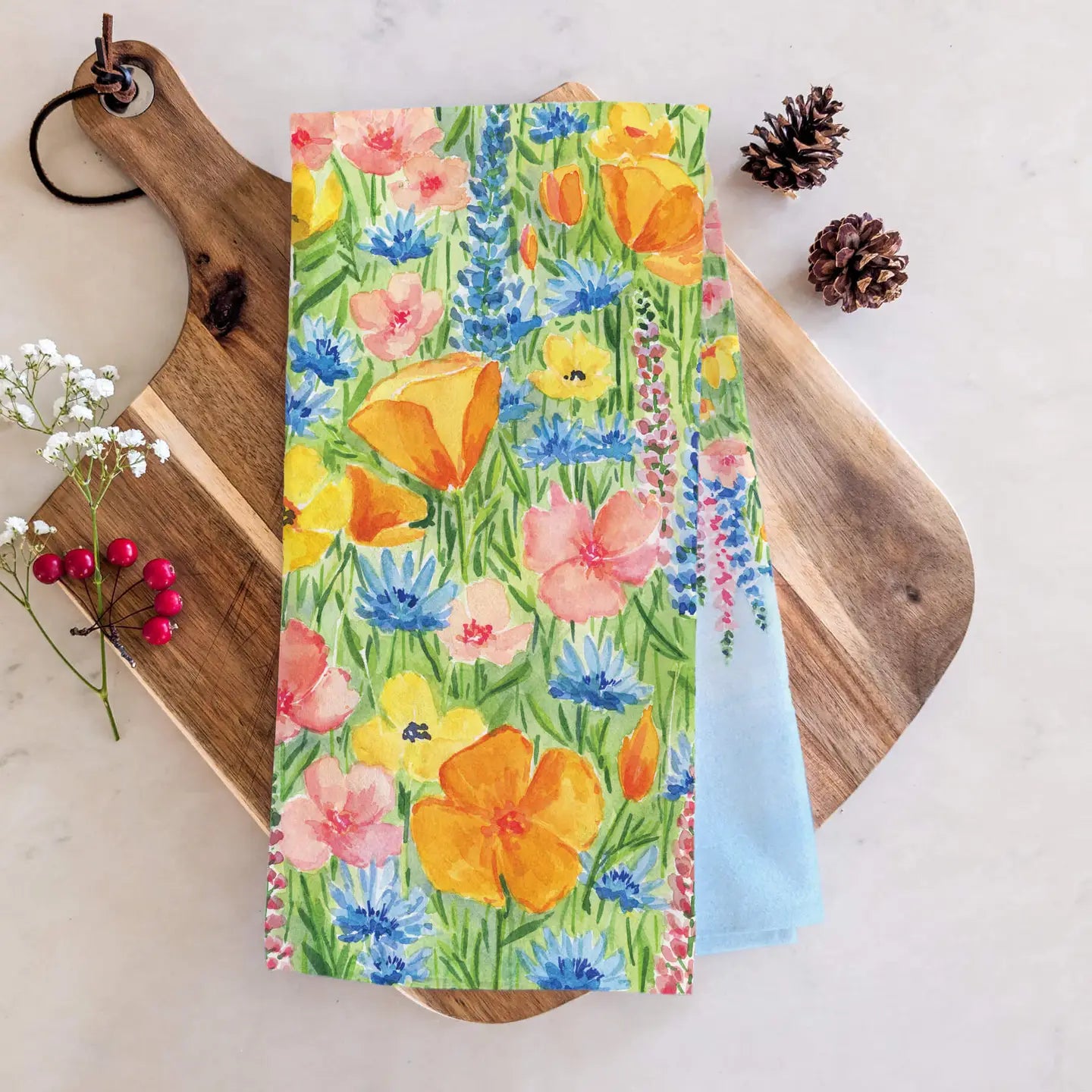 SPRING COLORS TEA TOWEL