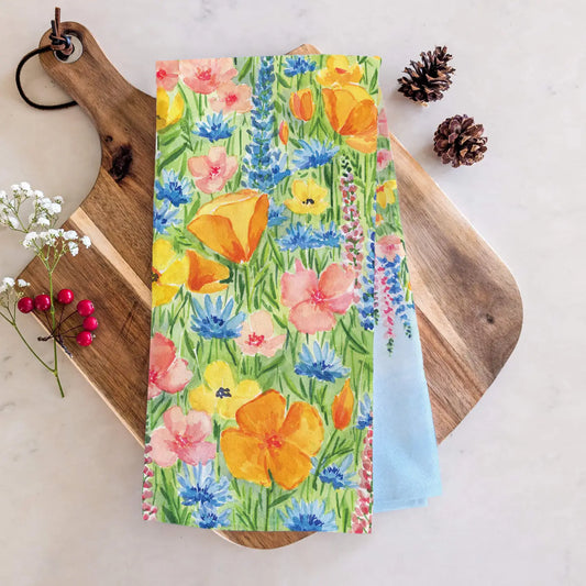 SPRING COLORS TEA TOWEL