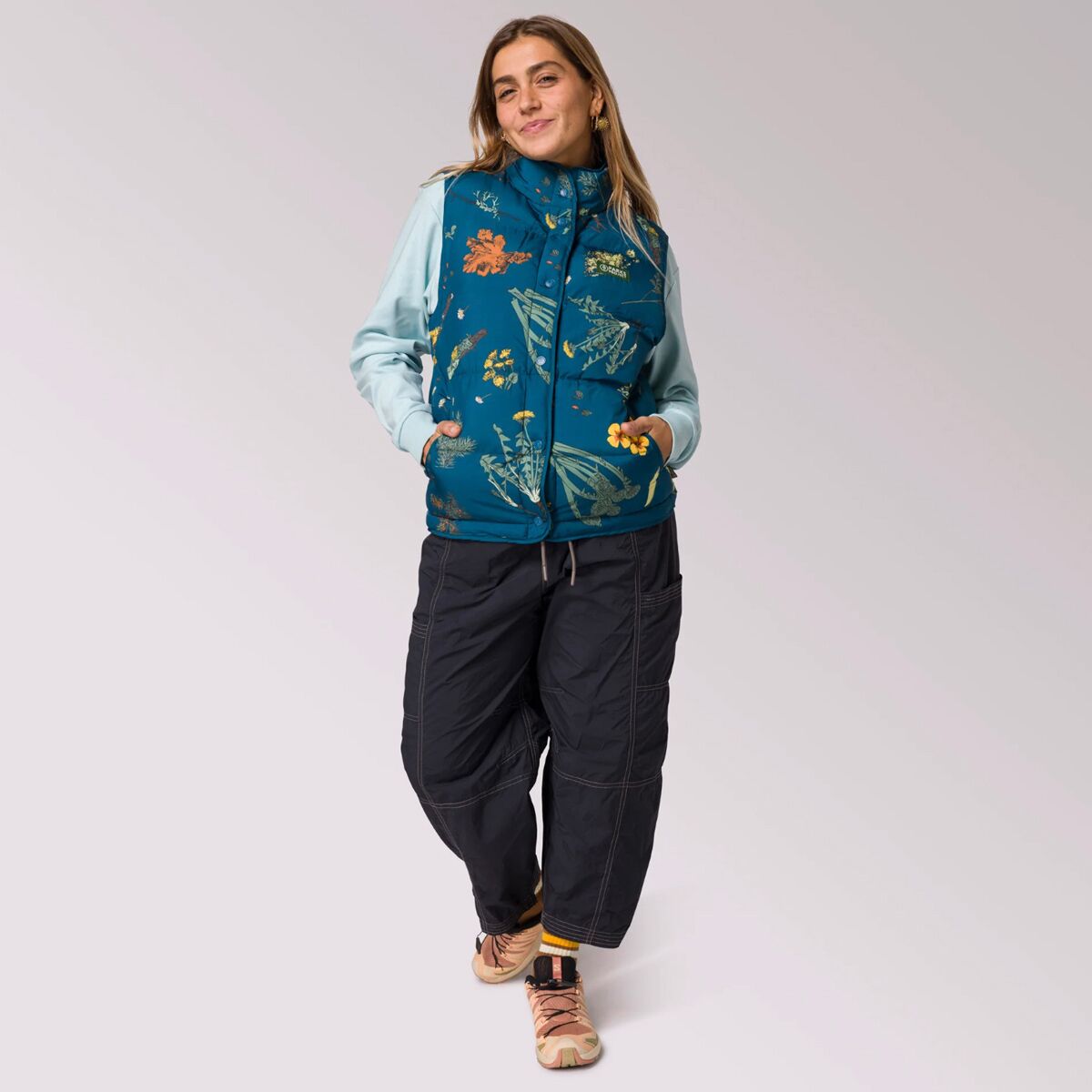 FOREST FORAGER CROPPED PUFFER VEST